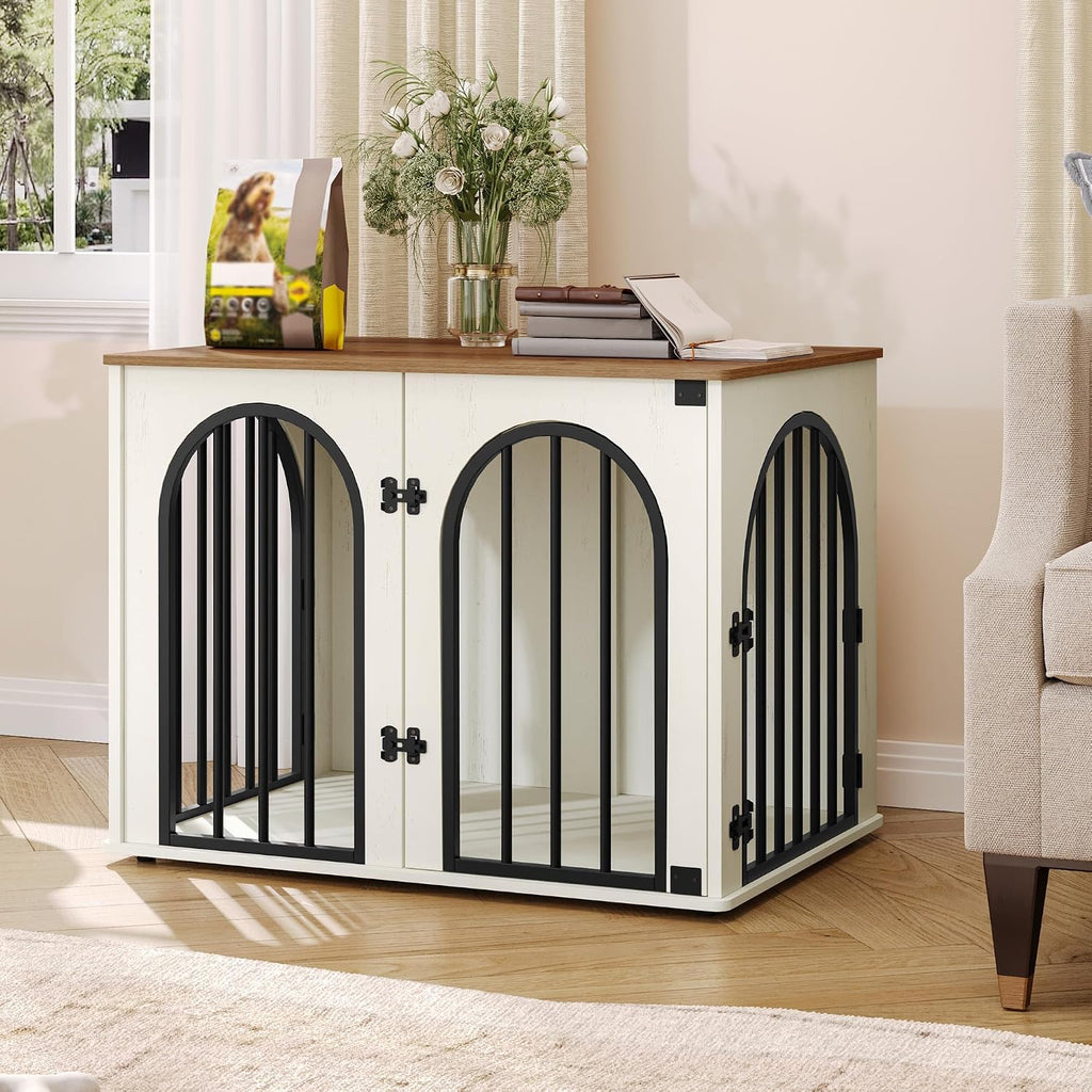 Hzuaneri 31.5 in Dog Crate Furniture,Dog Kennel Indoor for Small/Medium Dog