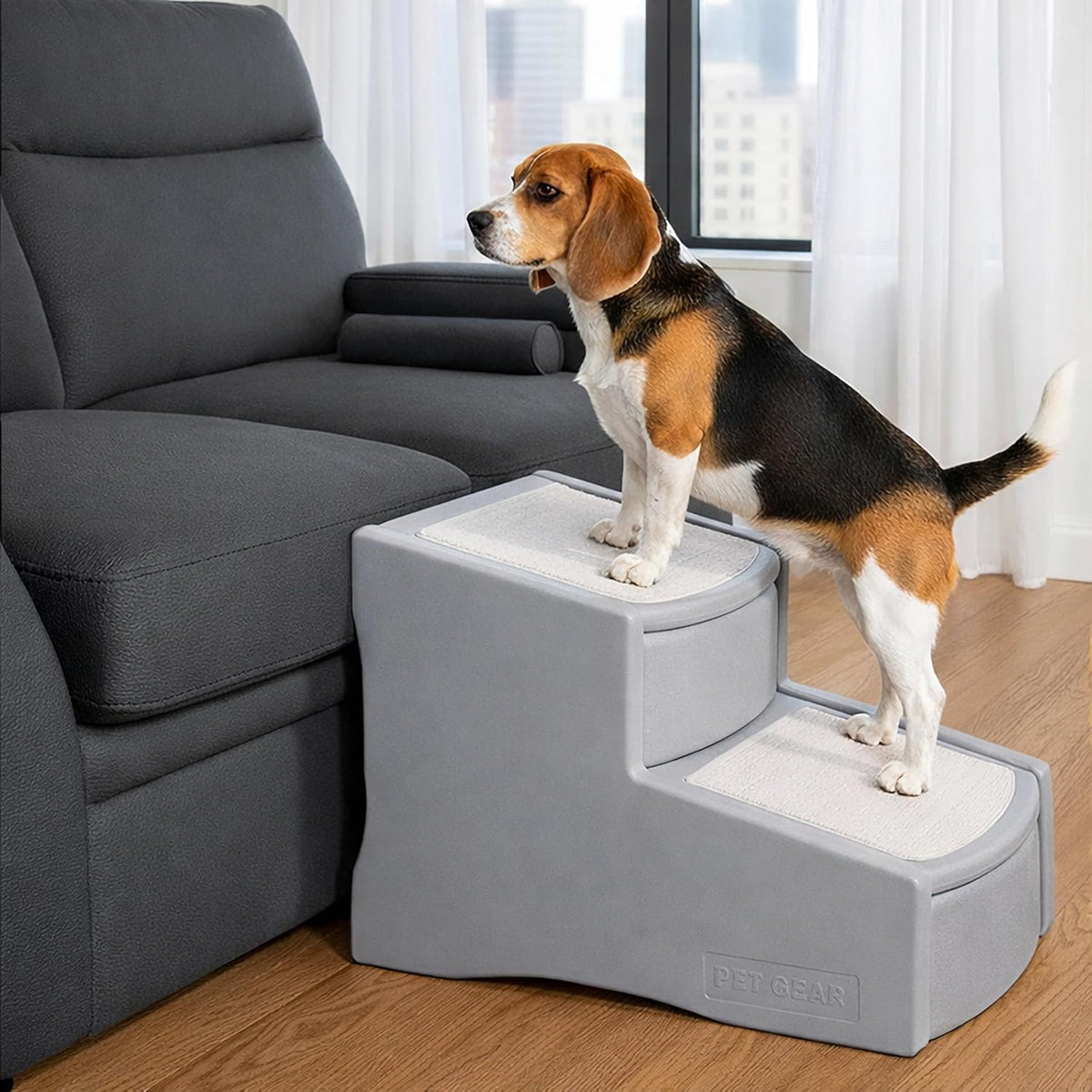 Pet Gear Easy Step II Pet Stairs, Dark Mocha, 2 Step