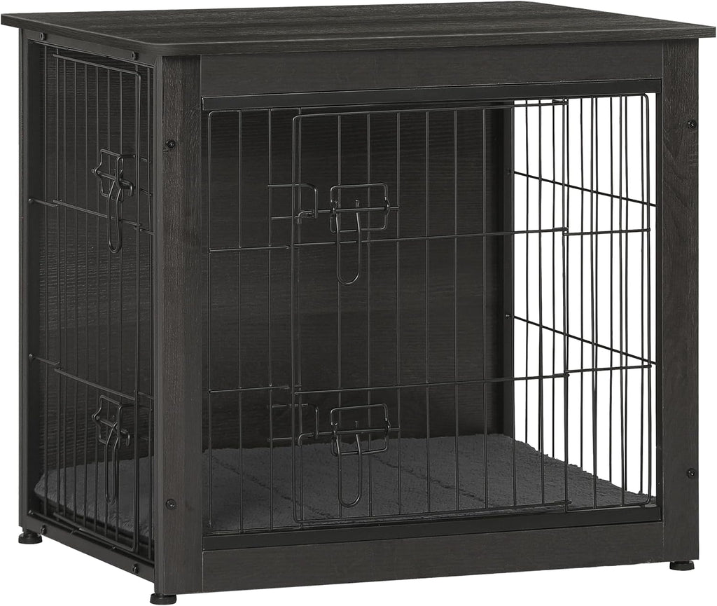 27" Dog Crate Furniture, Dog Kennel Indoor, with Waterproof Cushion