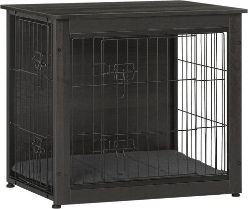 27" Dog Crate Furniture, Dog Kennel Indoor, with Waterproof Cushion