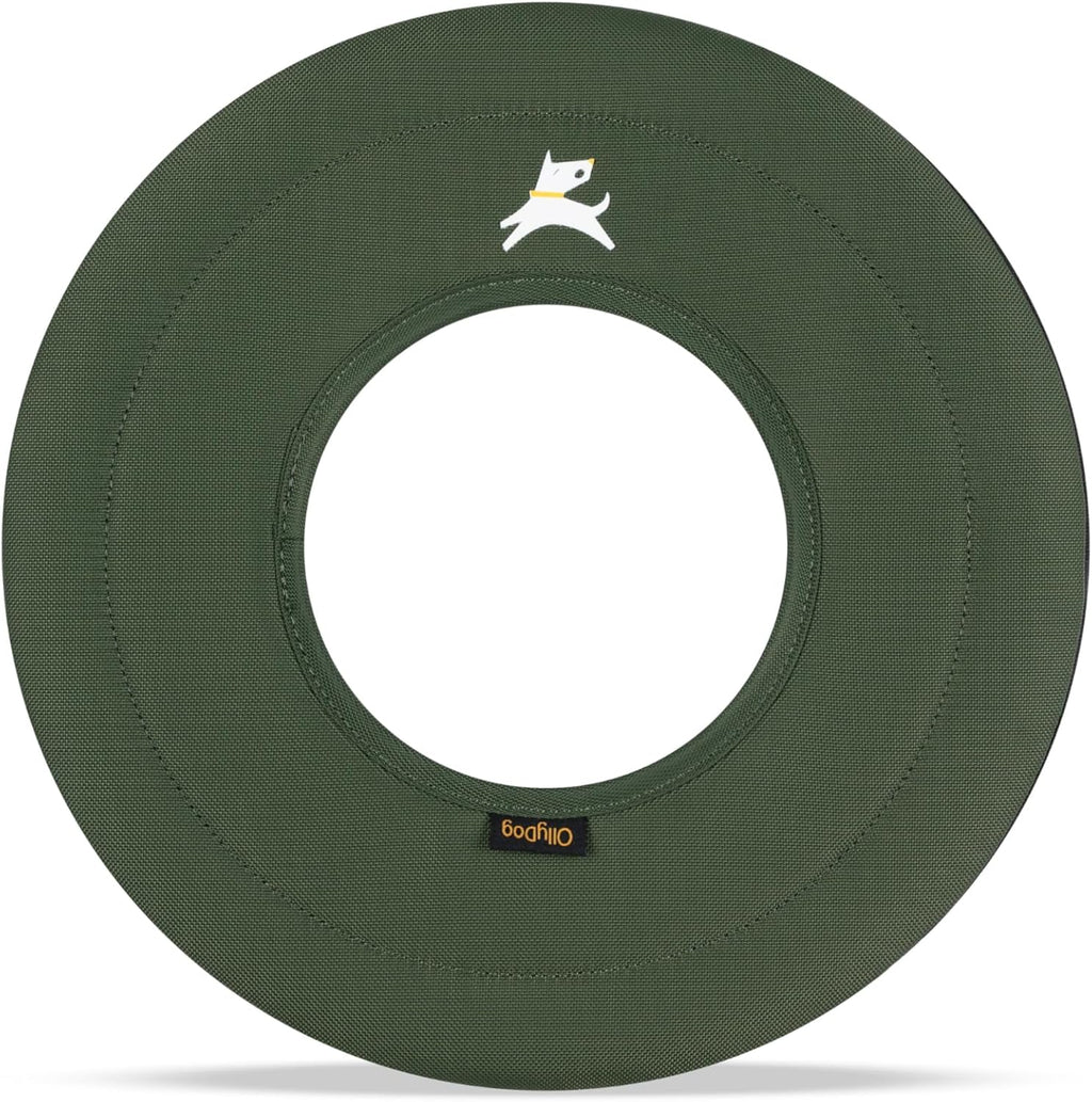 OllyDog Super Flyer Dog Flying Disc – Floating Fetch Toy for Water Play, Soft Eco-Friendly Recycled Fabric, Gentle on Te