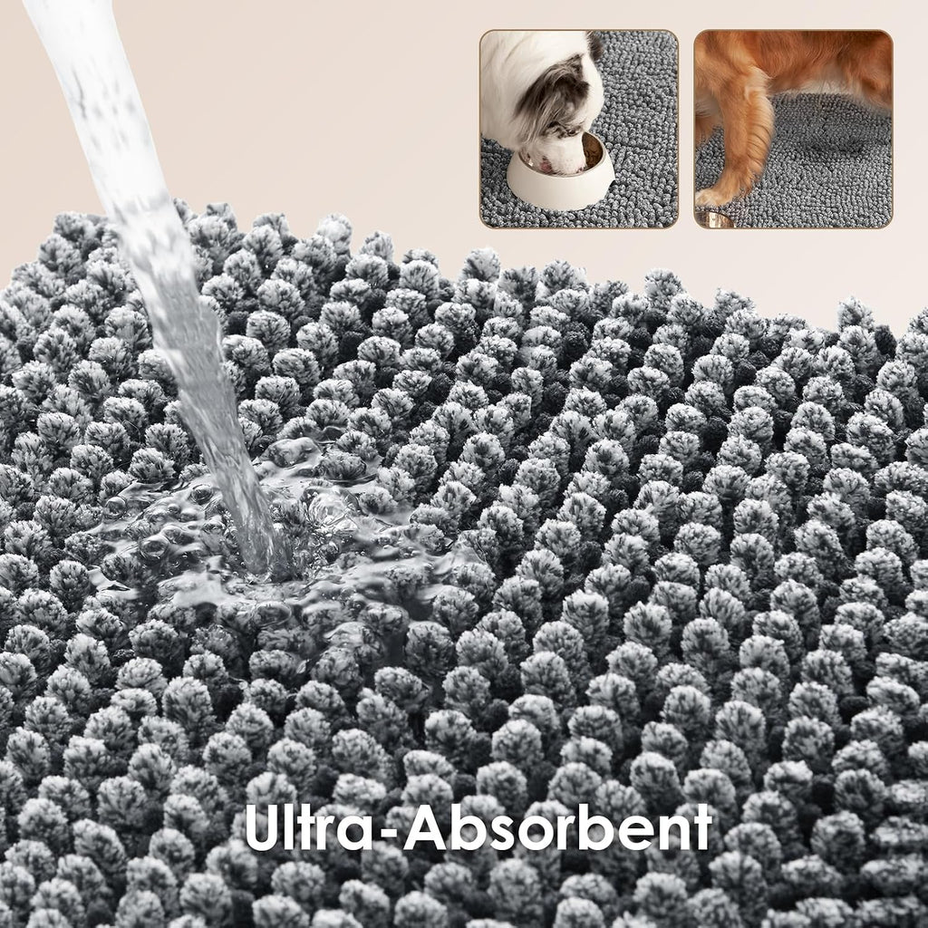 EHEYCIGA Super Absorbent Dog Door Mat for Muddy Paws 30x20 in. Entryway Rug