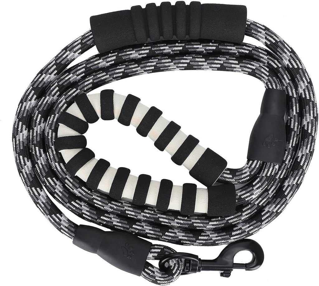 Reflective Dog Leash, Padded Handle 360 Swivel Hook for Walking