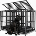 Hiwokk 48 Inch Heavy Duty Dog Crate, Indestructible Kennel for Large Dogs