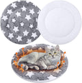 2 Pack Self Heating Cat Pad Self Warming Dog Mat, 16'', Large Star