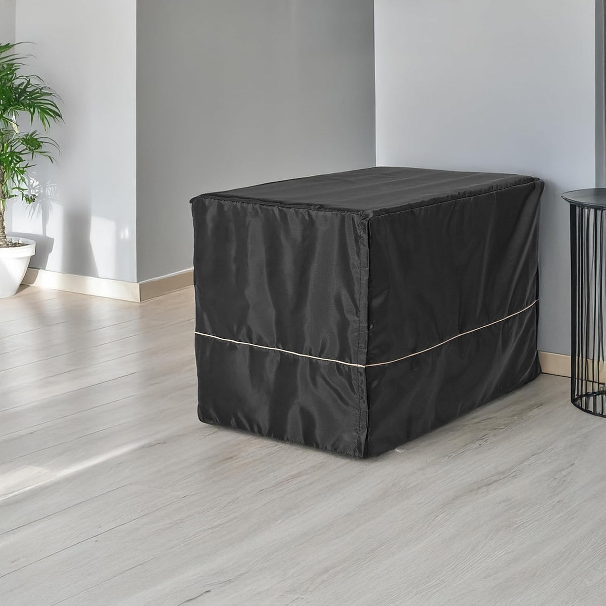MidWest Homes for Pets Medium Dog Crate Cover, Black Polyester Privacy Kennel Cover Fits Most 30-inch Crates, Machine Wa