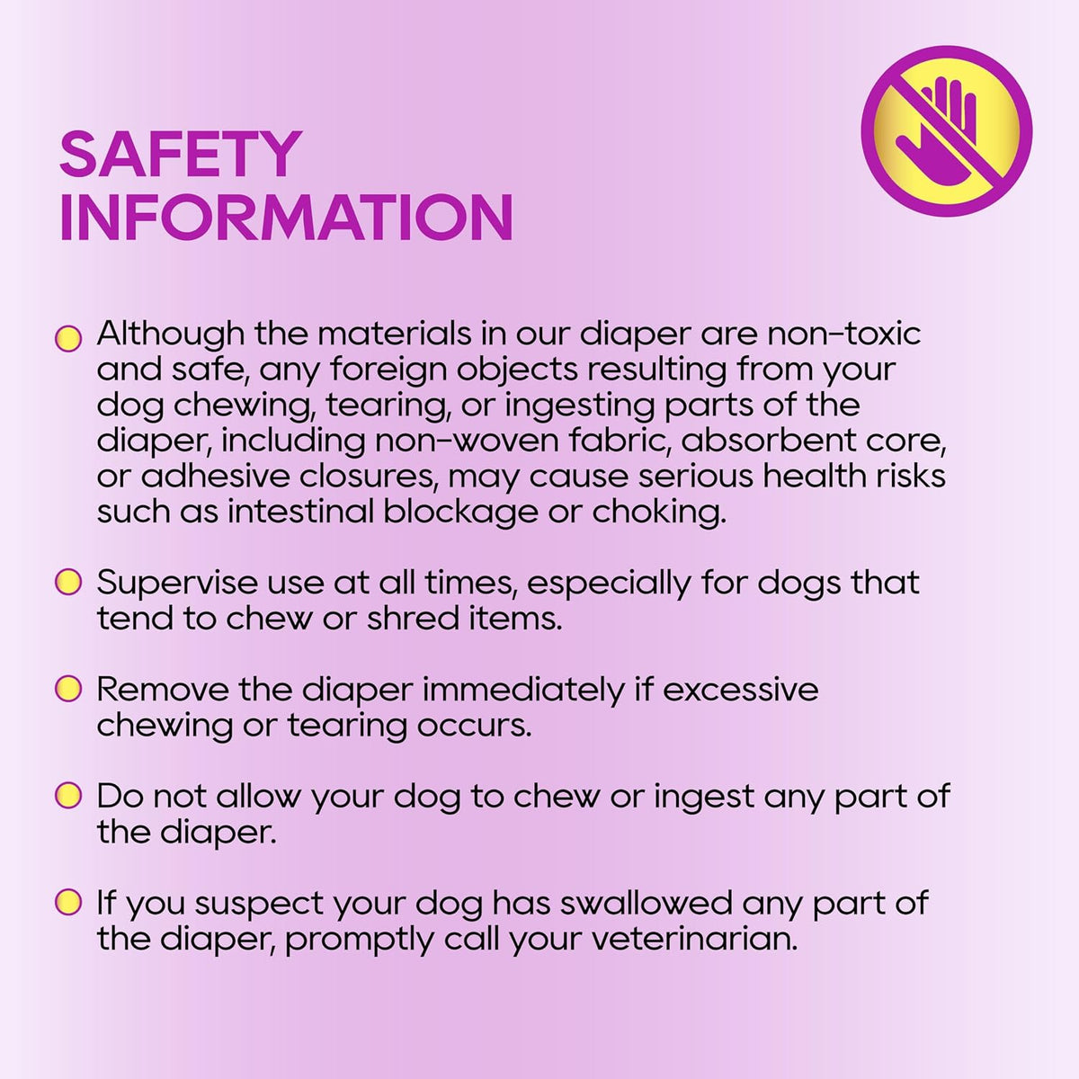 HONEY CARE All-Absorb Disposable Female Dog Diapers Small Size, Improved, 40 Count, Super Absorbent, Breathable, Wetness