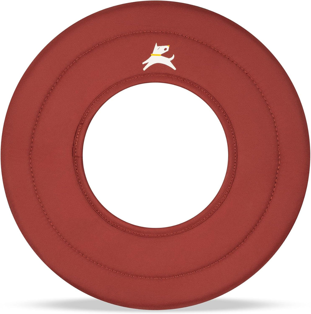OllyDog Super Flyer Dog Flying Disc – Floating Fetch Toy for Water Play, Soft Eco-Friendly Recycled Fabric, Gentle on Te