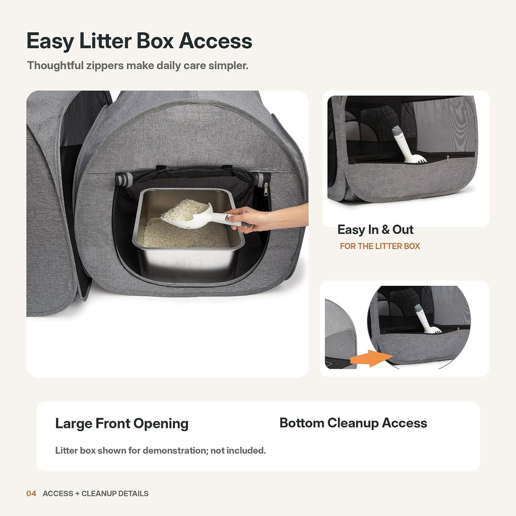 Portable Cat Playpen, Delivery Room, Enclosure, Postoperative Recovery, House Design for Better Standing, Foldable Pet T