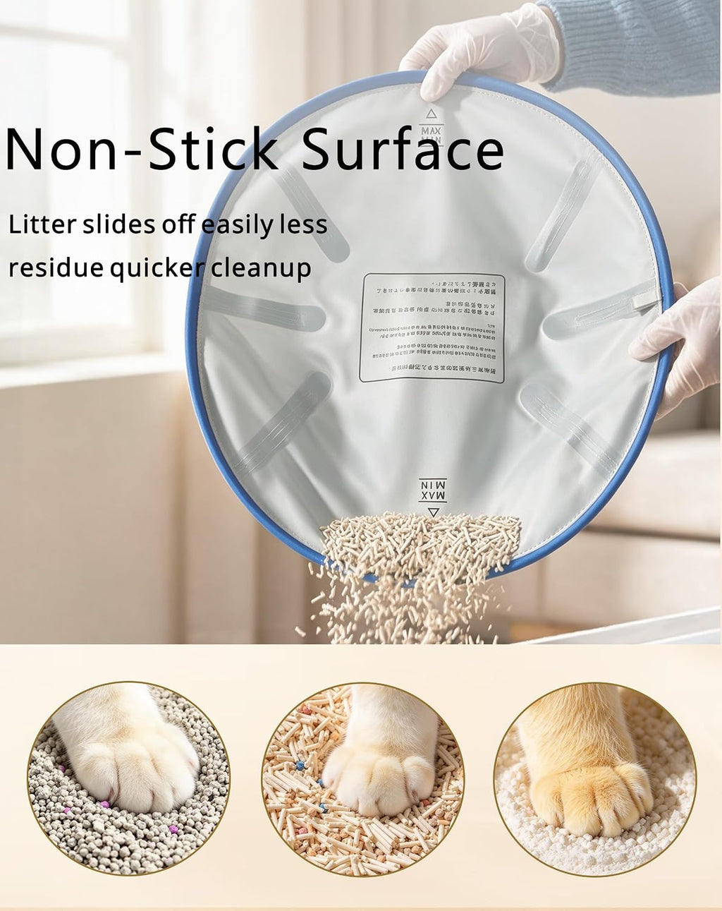 Anti-Leak Cat Litter Pad Fits PARUUNTYS M5 Self-Cleaning Litter Box