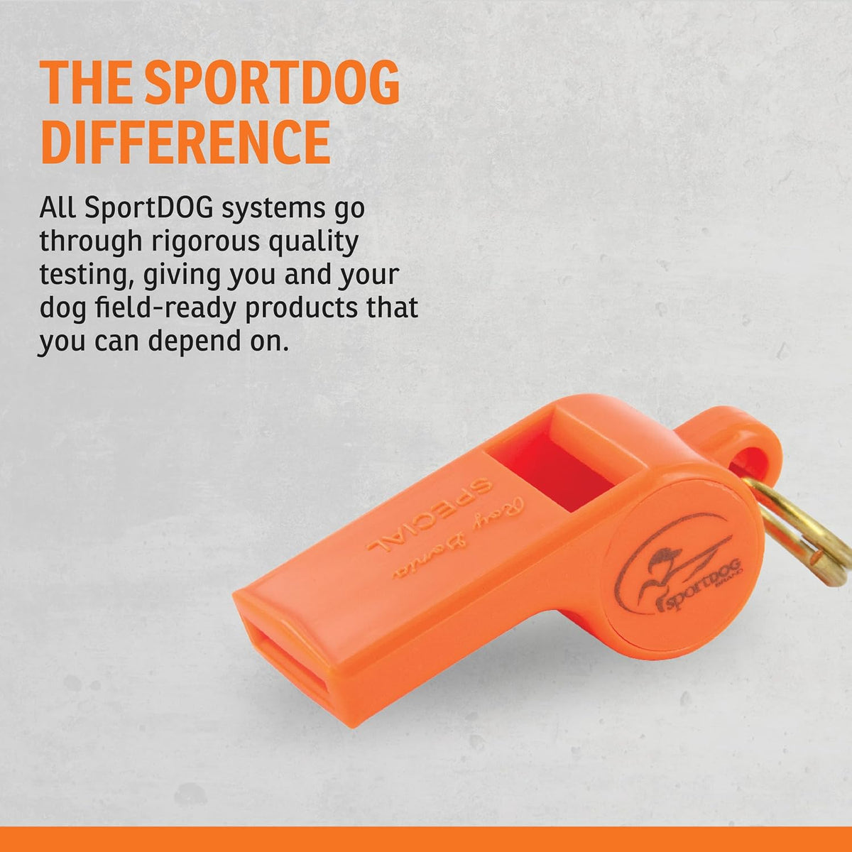SportDOG Roy Gonia Special Whistle - Orange Without Pea