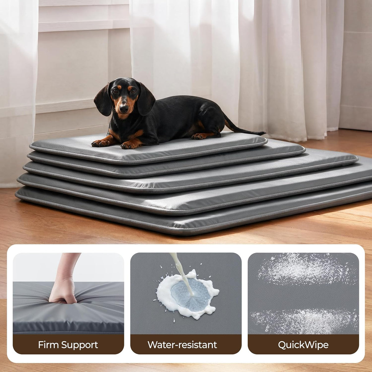 Waterproof Cooling Dog Crate Pad for Mid-Large Dog Indoor Outdoor