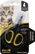 Cat Nail Clippers by Pet Republique – Professional Stainless-Steel Nail Clipper for Cats, Kittens, Hamster, Rabbits, Bir