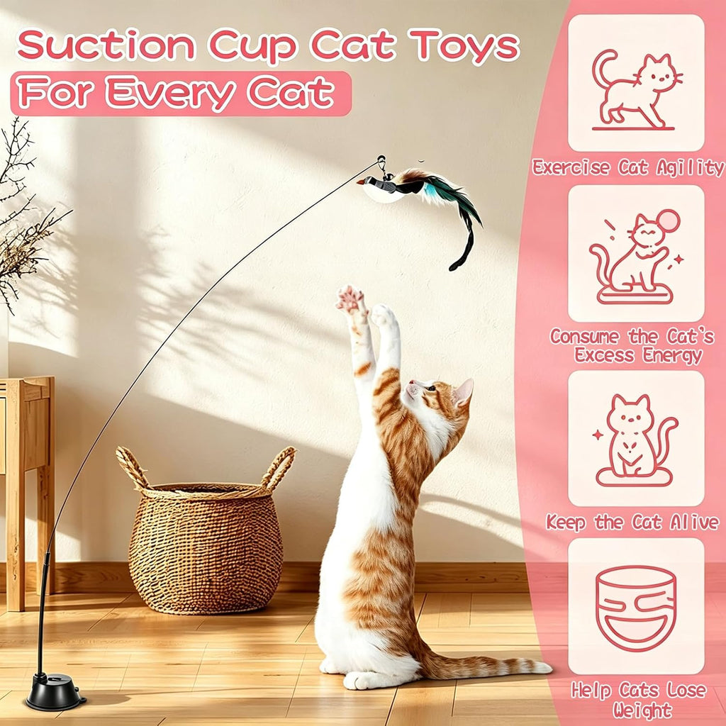 Interactive Bird Simulation Cat Toy Set
