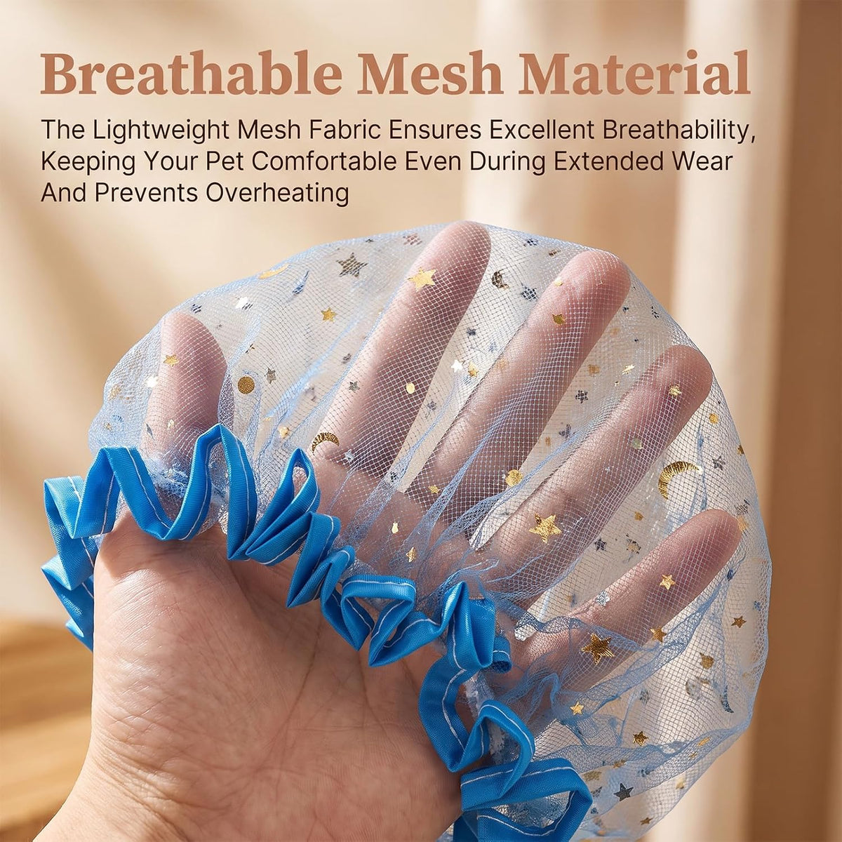 Lndip 8 Pcs Adjustable Dog Face net Breathable Anti Scavenging Mesh Muzzle