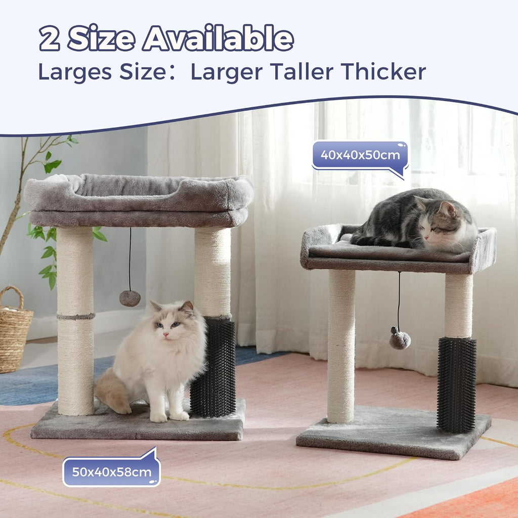 Cat Tree Tower for Large Cats Cat Scratching Post with Bed 20X16”