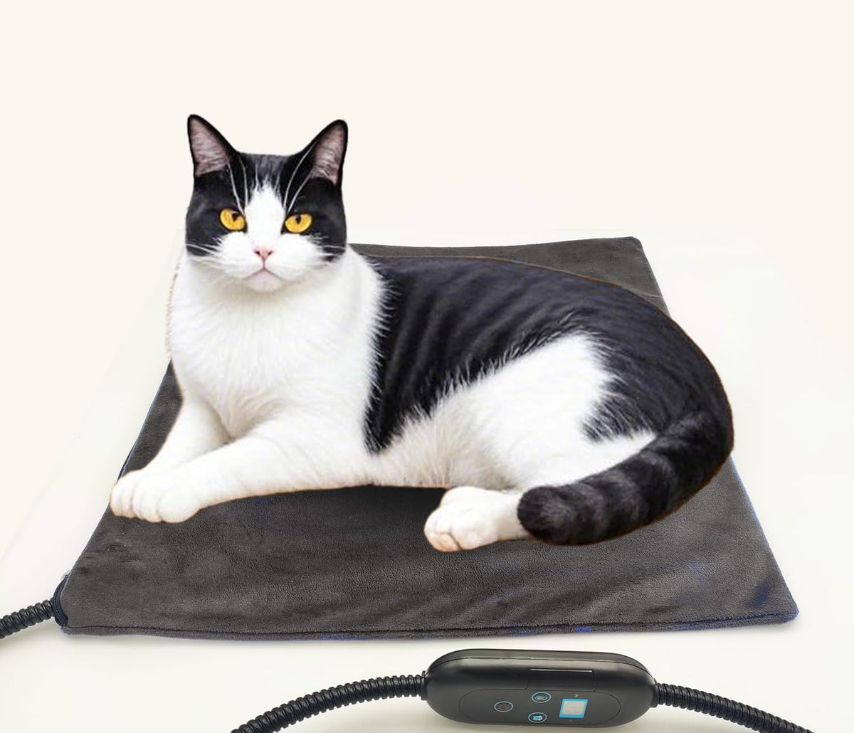 45x45cm Pet Heating Pad for Cats & Small Dogs,6 Heat Levels,Always-On