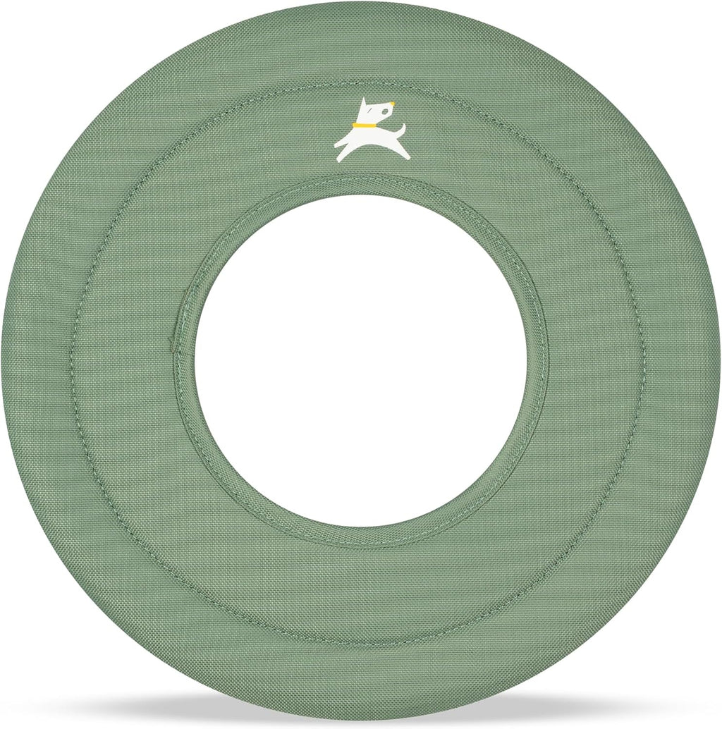 OllyDog Super Flyer Dog Flying Disc – Floating Fetch Toy for Water Play, Soft Eco-Friendly Recycled Fabric, Gentle on Te
