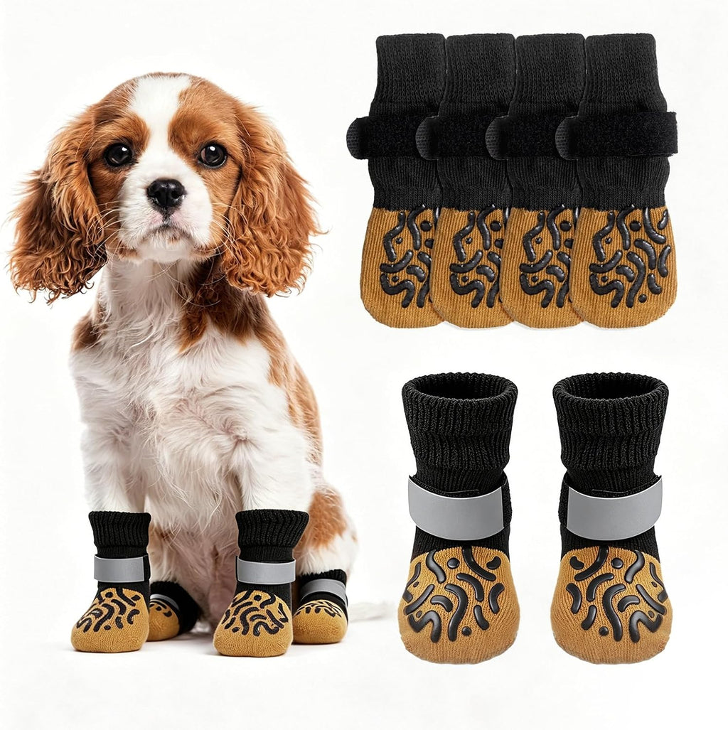 Non-Slip Dog Socks, Prevents Lick Paws with Double Sides Grips
