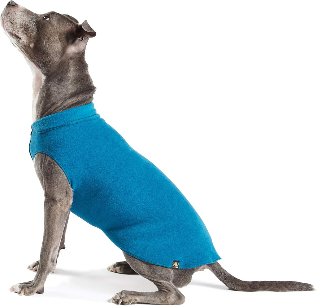Goldpaw Stretch Fleece Dog Sweater, Red Classic Plaid, Size 8