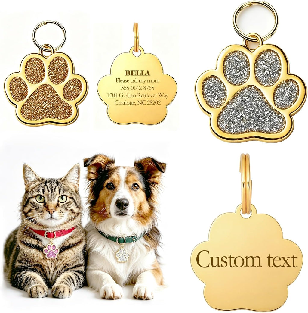 Personalized Dog Tag - Custom Laser Engraved Pet ID Tags