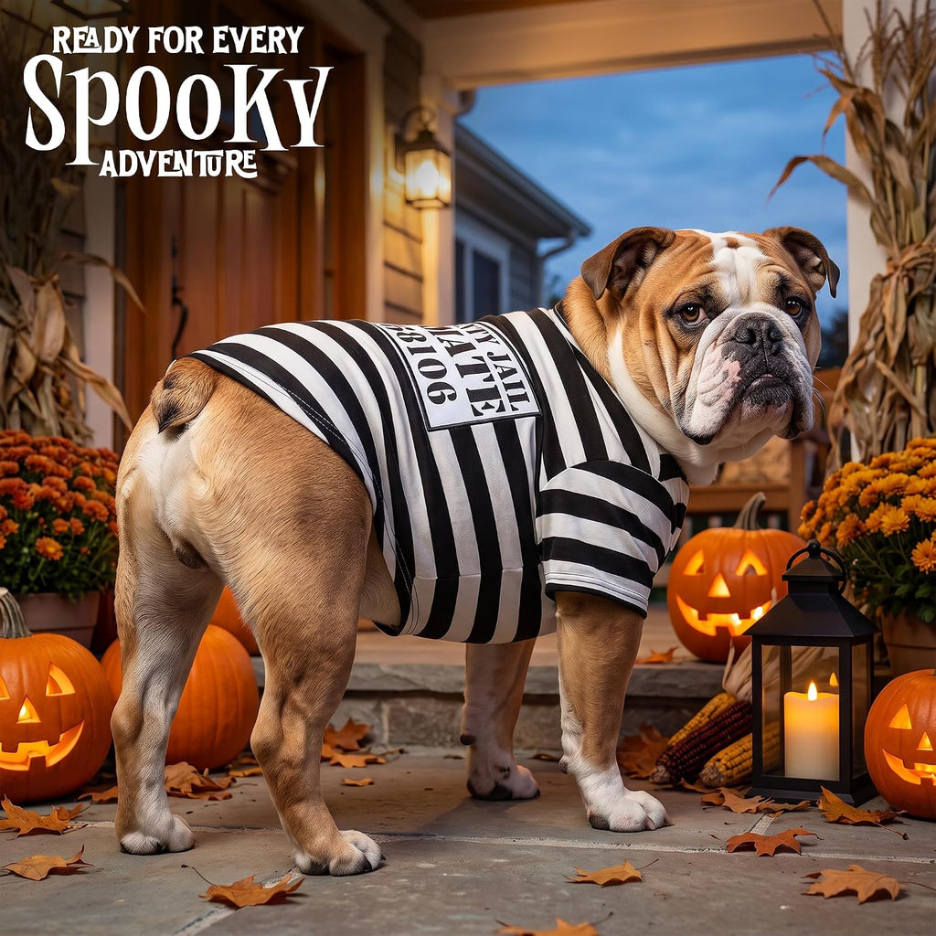 Parisian Pet Dog Halloween Costume - Prisoner Halloween Costumes for Dogs