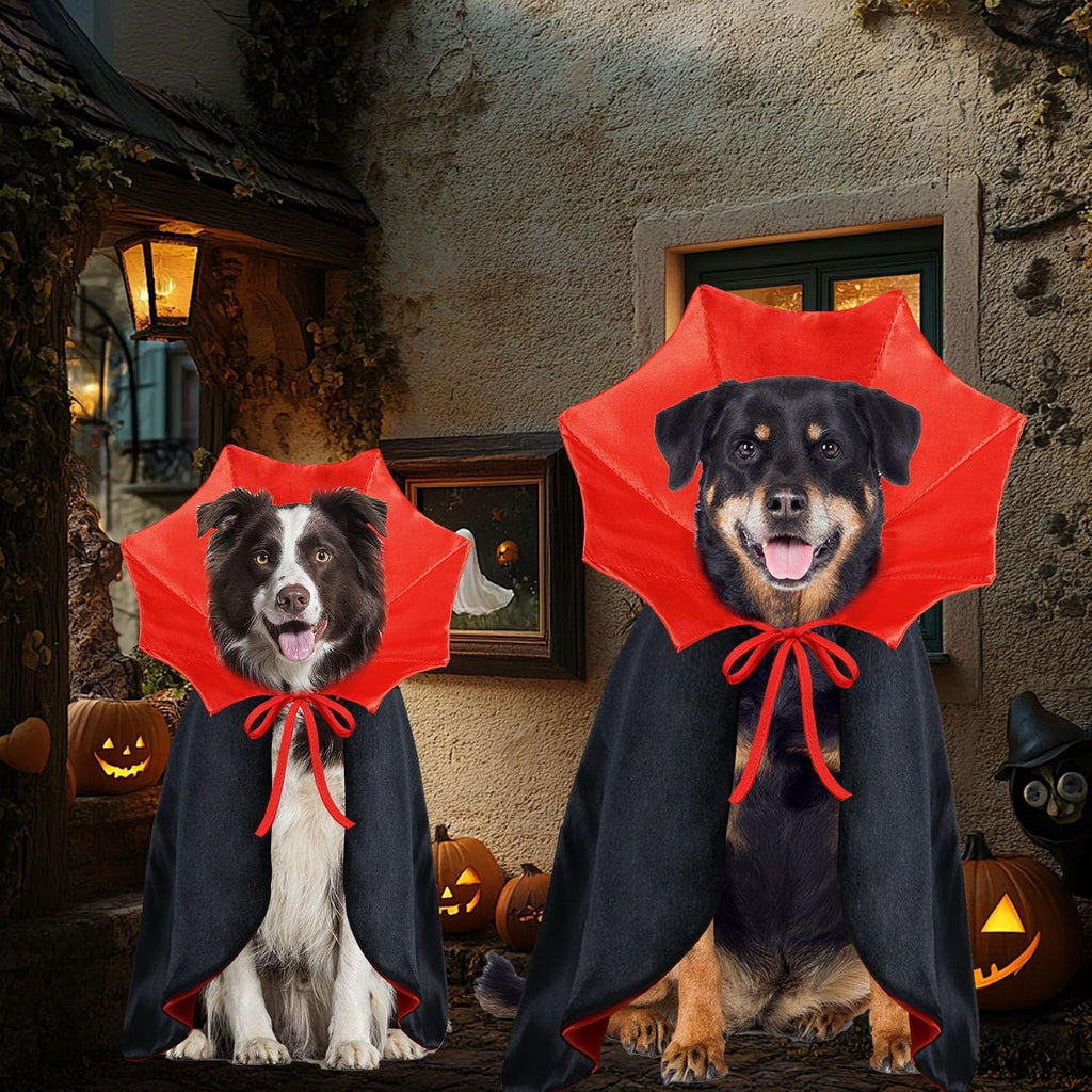 Dog Halloween Costume Dog Vampire Costume Funny Pet Vampire Devil Cape Cloak Halloween Costumes for Small Medium Large X