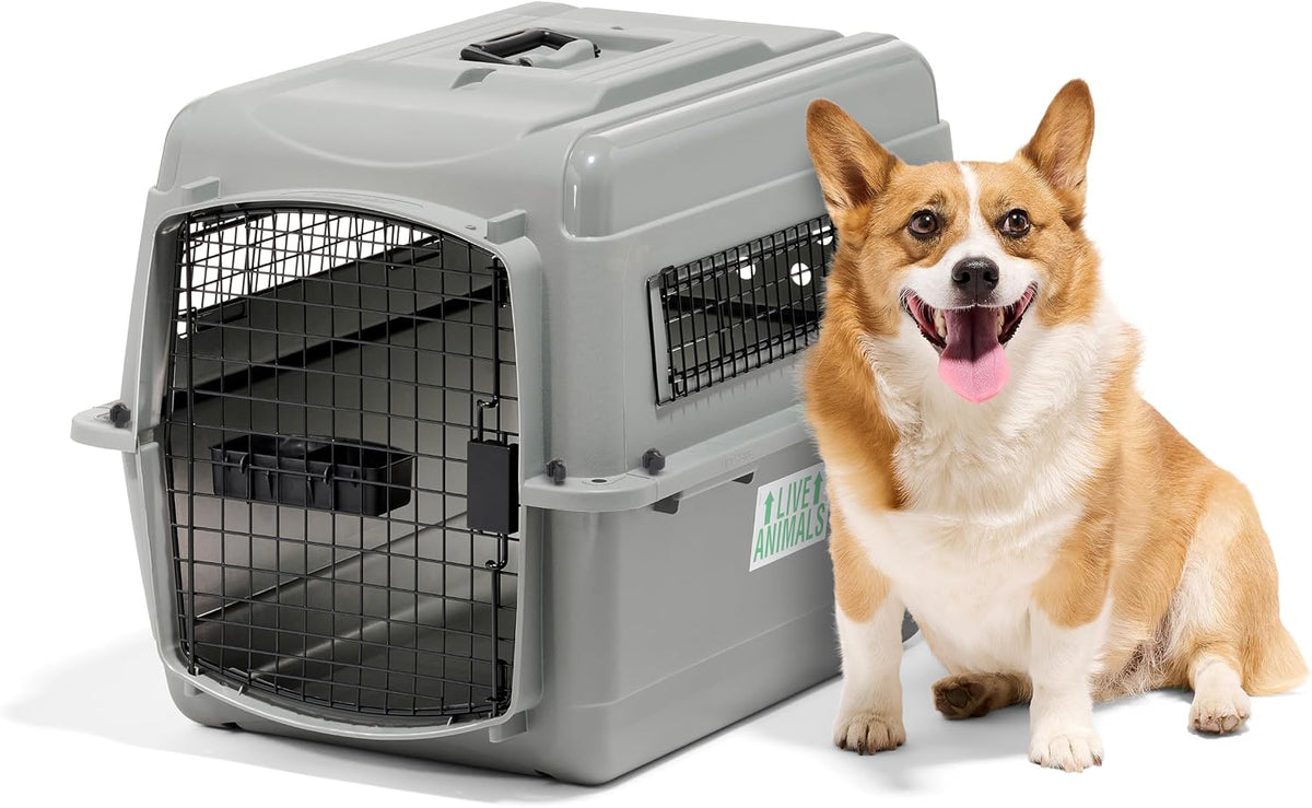 Petmate Sky Kennel for Air Travel, 28in Dog Crate for Pets 15 to 30lbs