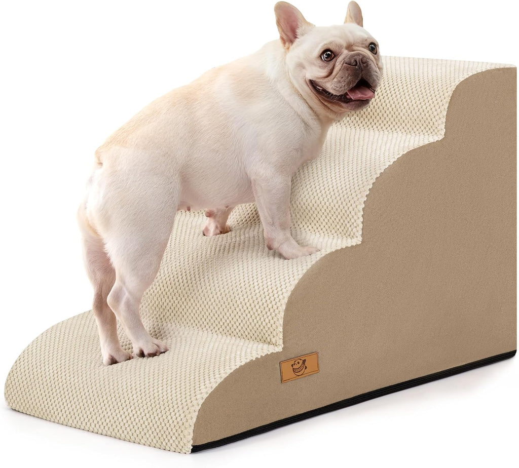 Dog Stairs for Small Dogs & Cats,3 Steps Non-Slip Pet Ramp for Couch,15.7"H