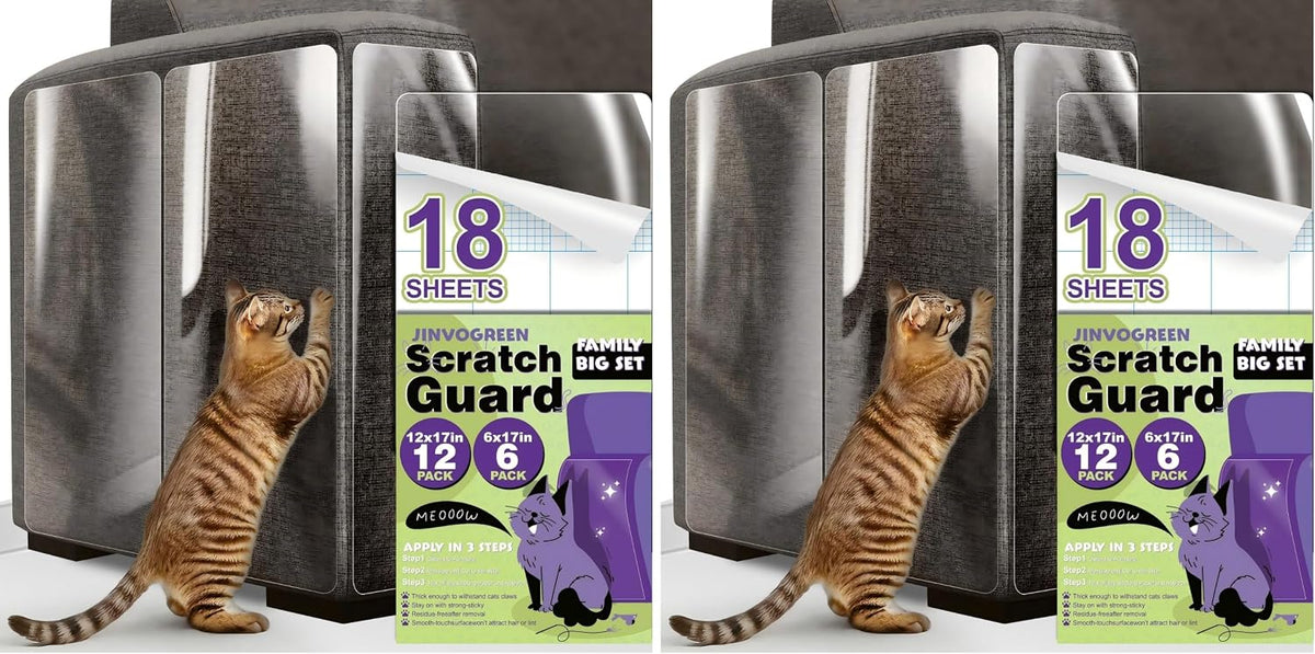 JINVOGREEN 18 Pcs Cat Scratch Furniture Protectors, 17 in