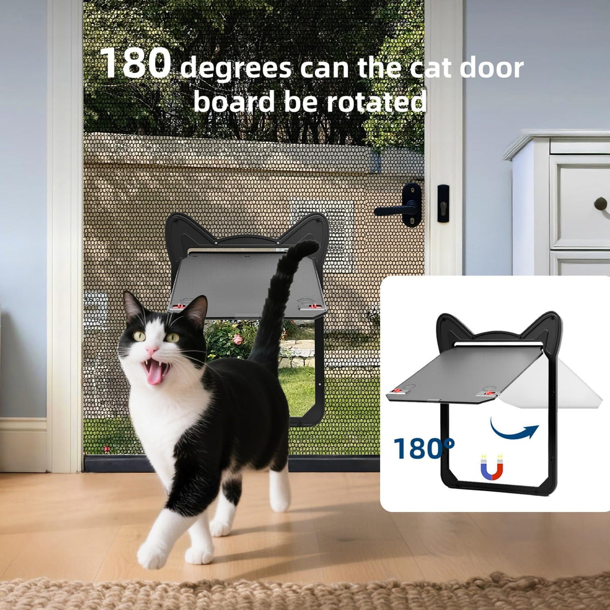 AuraSphere Pet Screen Door Magnetic Lock for Small Dogs and Cats
