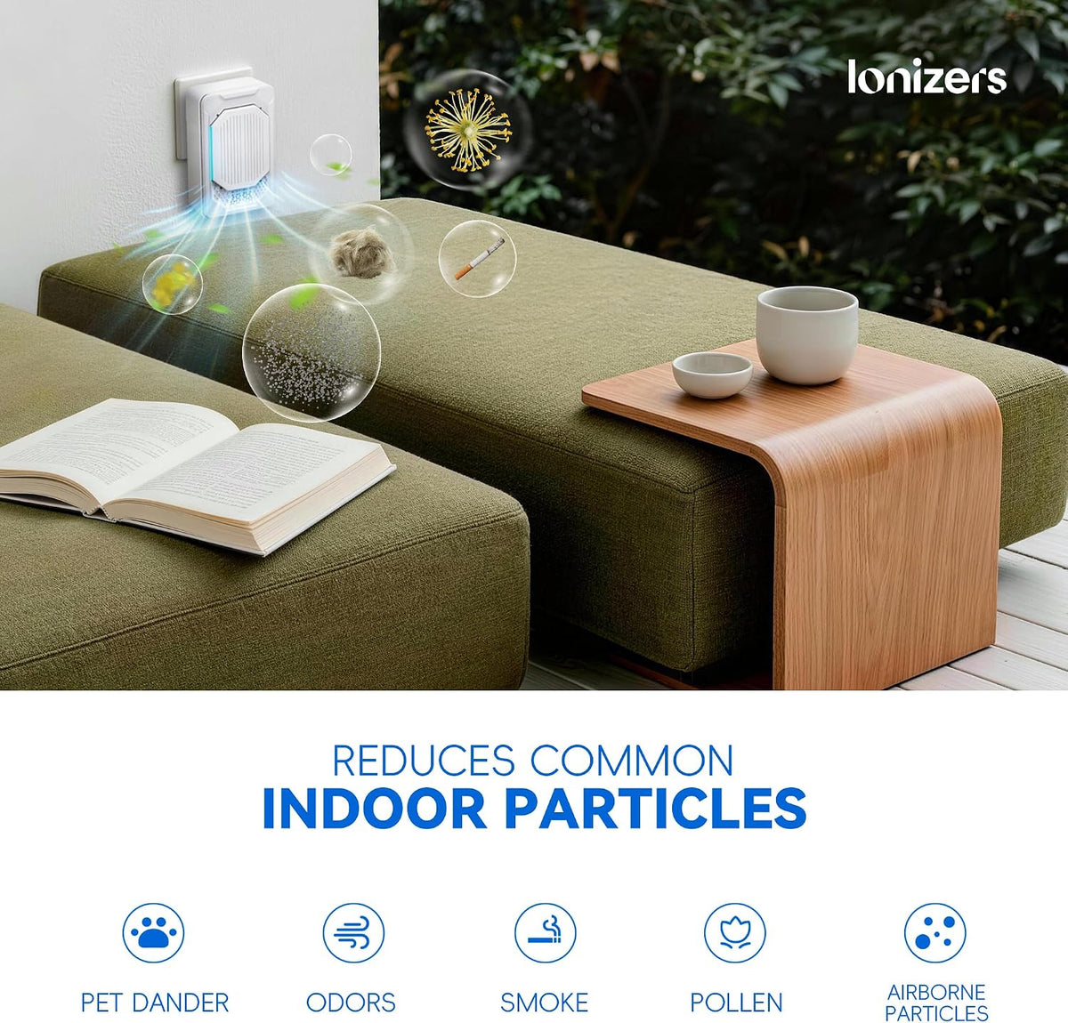 Cat Litter Deodorizer, Pet Odor Eliminator for Home, Air Purifier 2 Pack