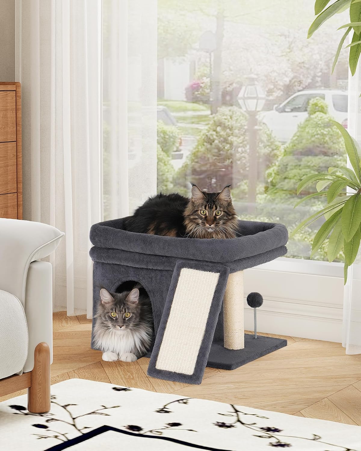 Cat Tree for Large Cats, 20x16.5 Perch Bed for Adult Senior Cats