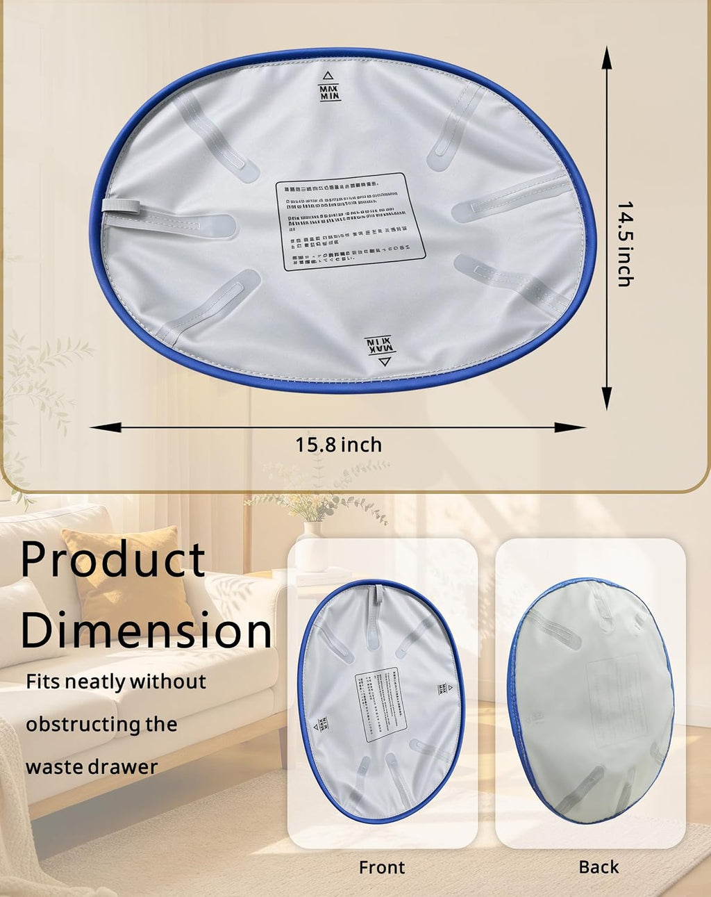Anti-Leak Cat Litter Pad Fits PARUUNTYS M5 Self-Cleaning Litter Box