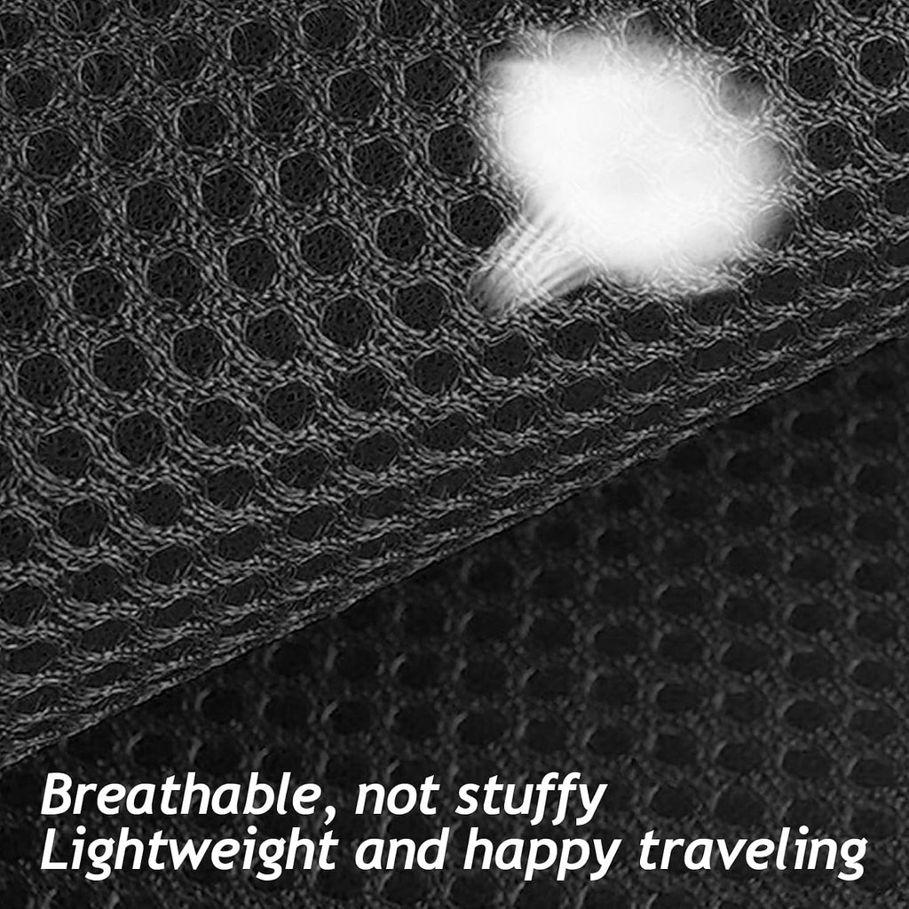 Black Cat Harness and Leash Set, Soft Mesh Adjustable Reflective, Size M