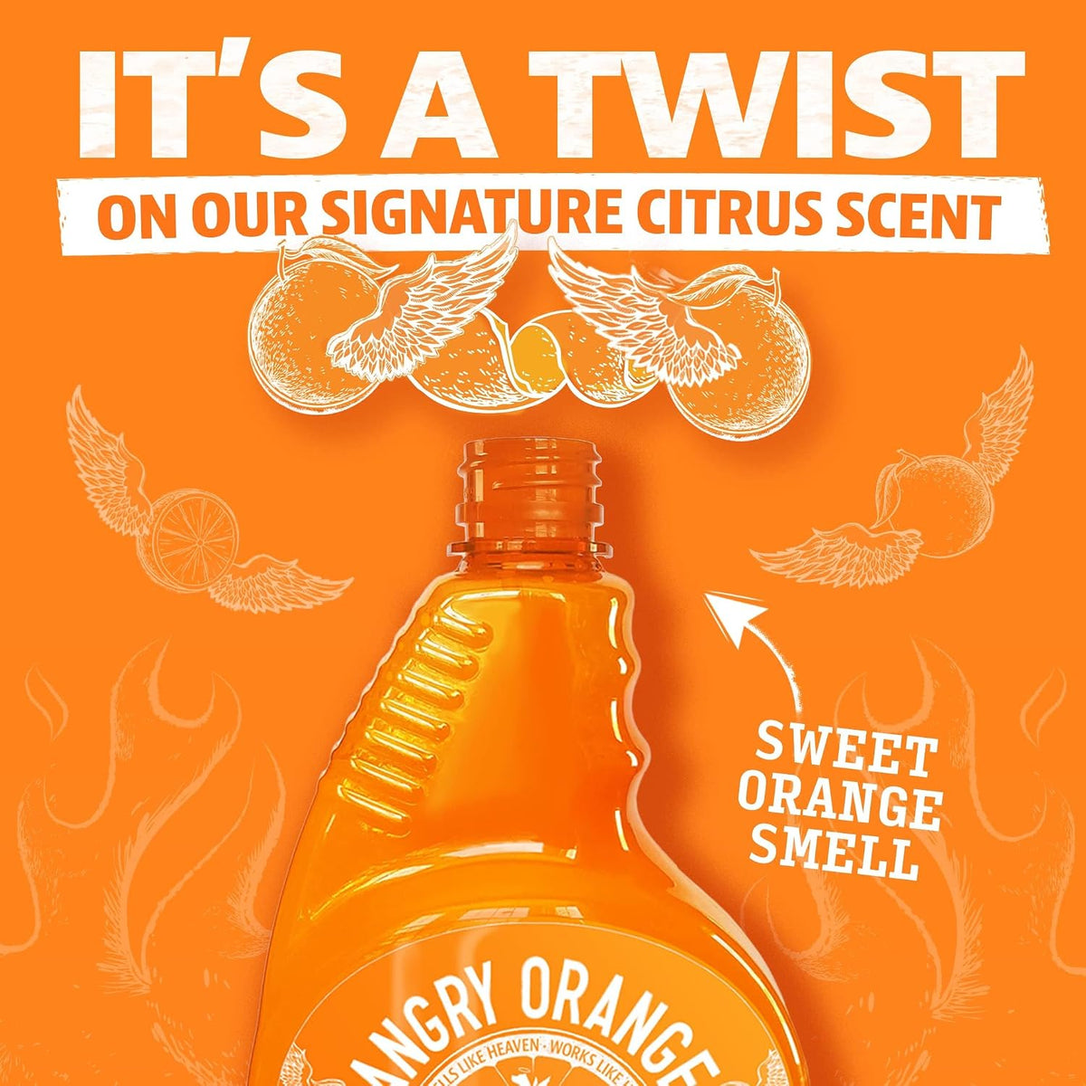 Angry Orange Stain Remover - 32oz Enzyme Pet Cleaner - Dog & Cat Urine Destroyer and Stain Remover - Citrus Spray Cleani