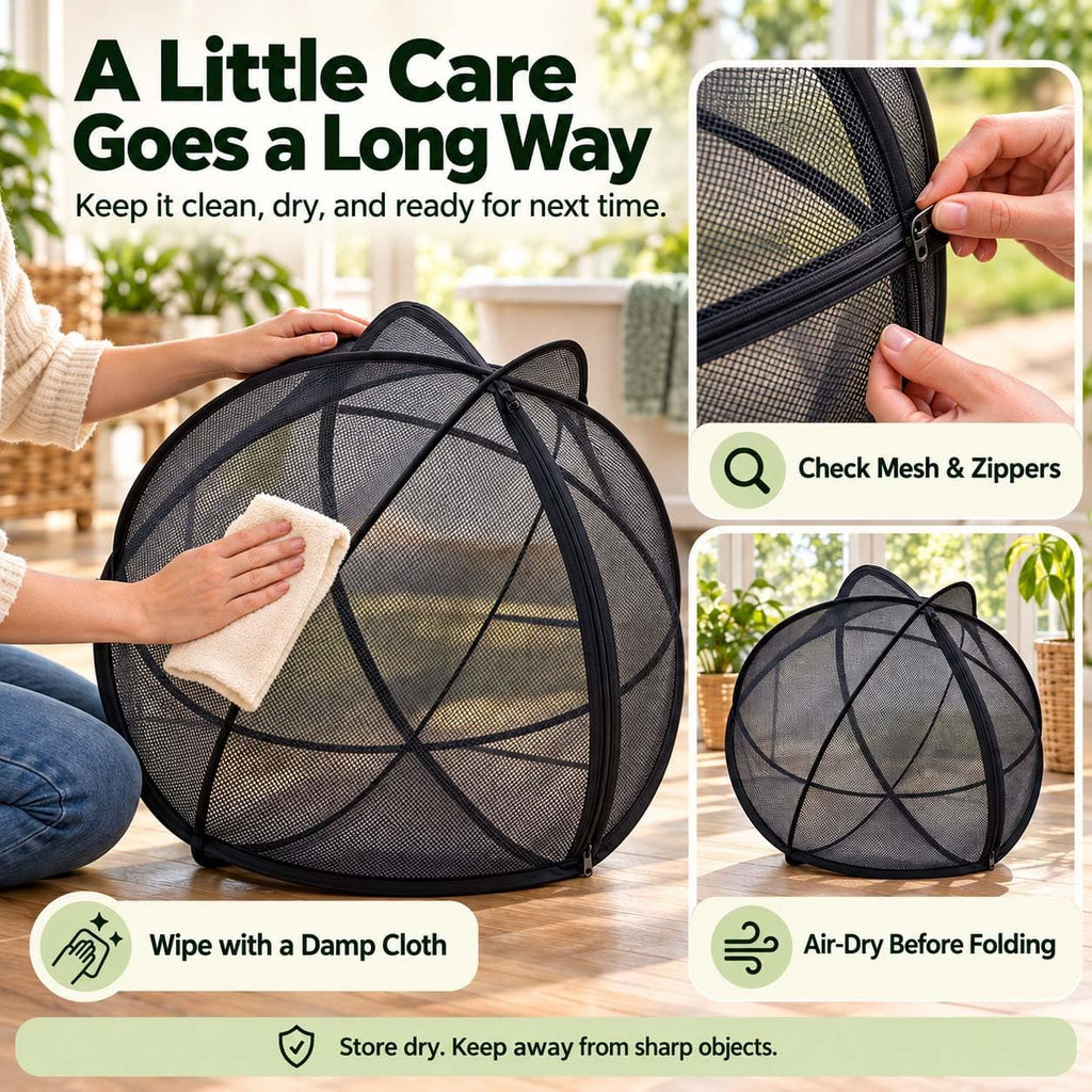 2027 New Cat Hamster Ball for Outside 27.6in Rolling Cat Playpen，Black