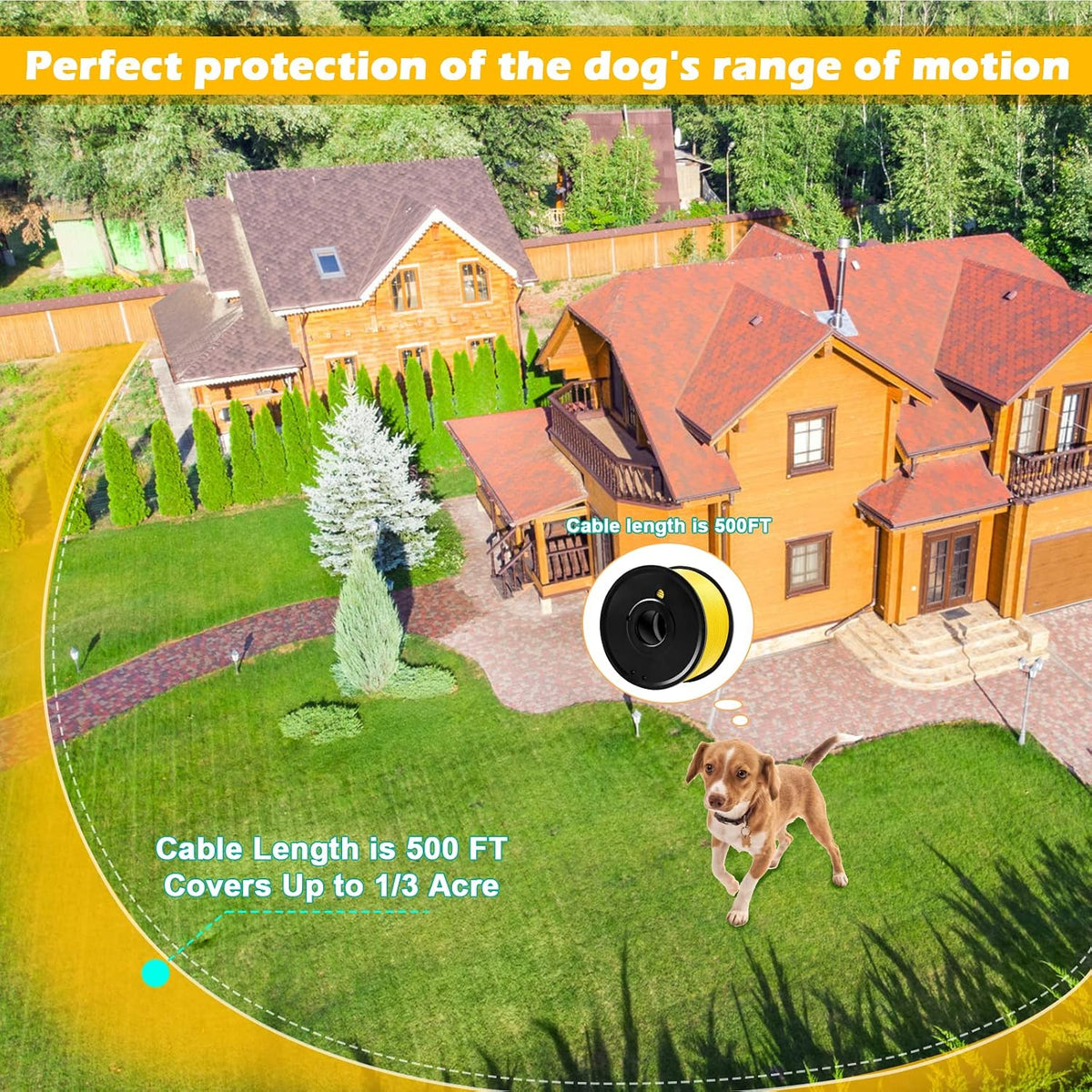 Underground Dog Fence Boundary Wire, Compatible for Pet System Wireless