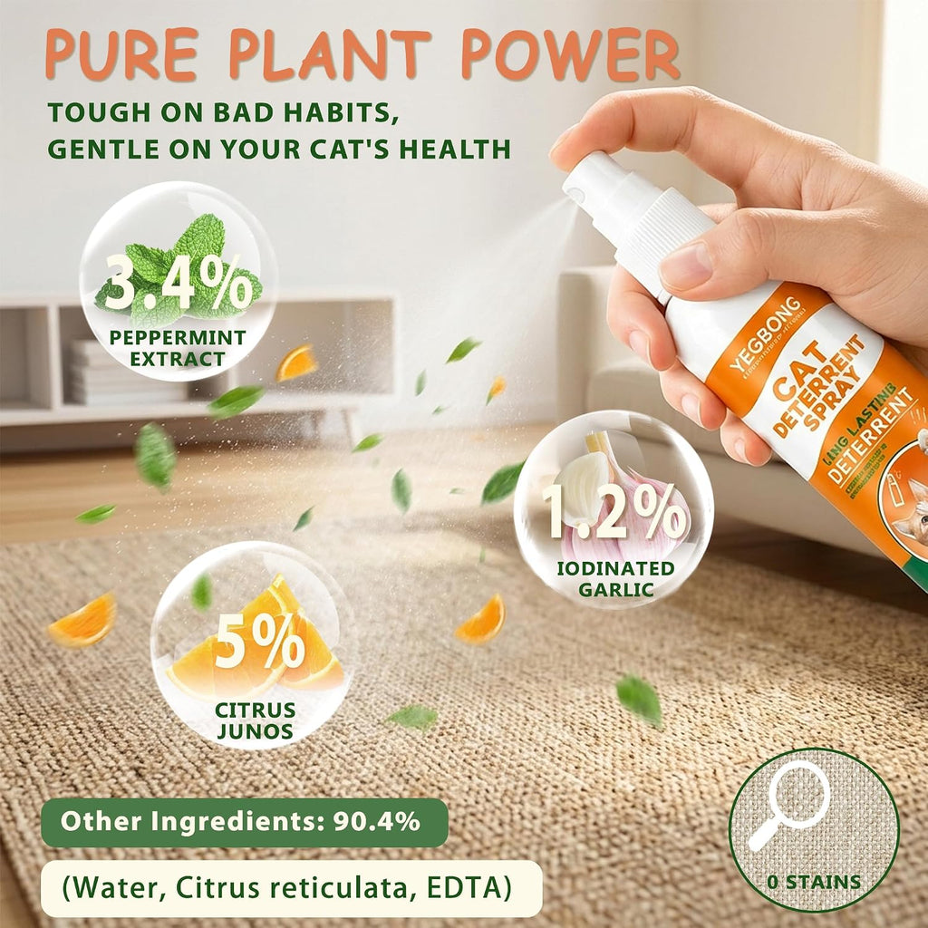 Cat Deterrent Spray for Furniture Protection, Anti Scratch & Urine Marking