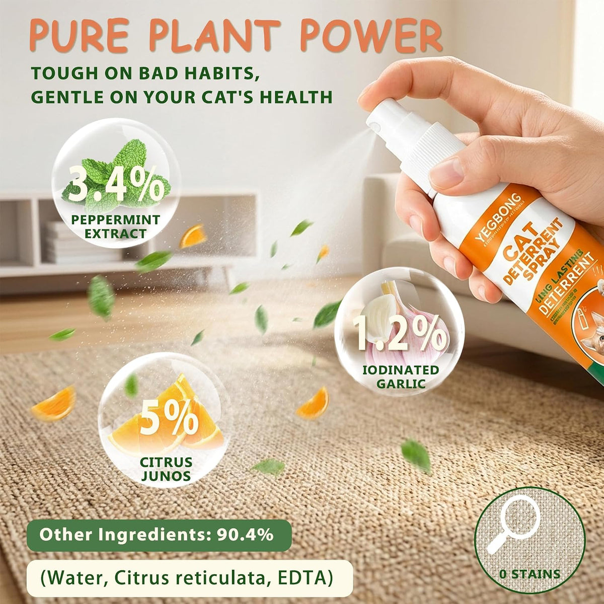 Cat Deterrent Spray for Furniture Protection, Anti Scratch & Urine Marking