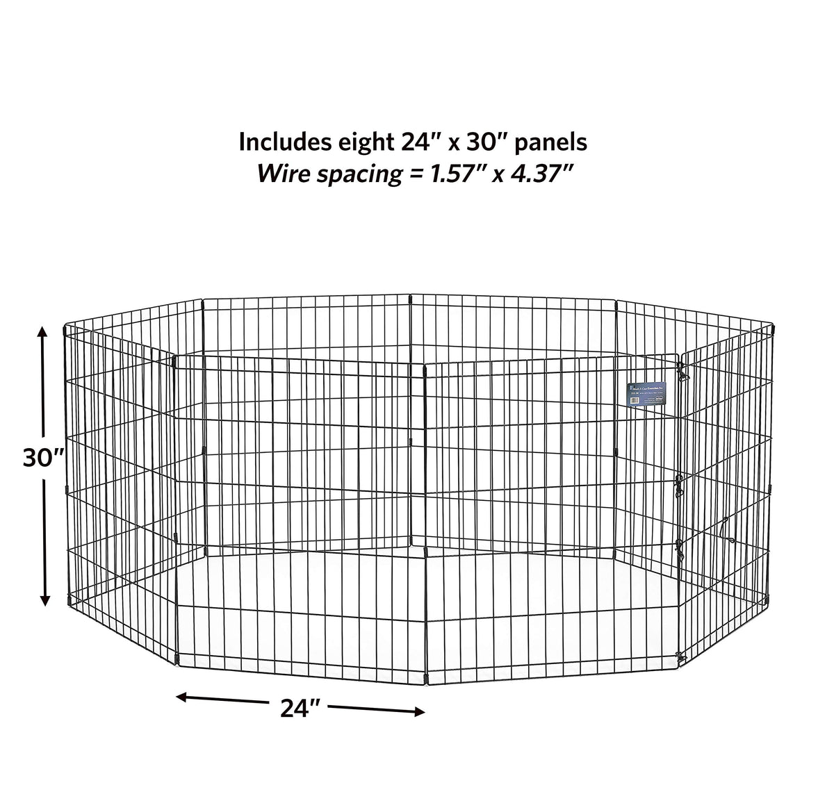 MidWest 30-Inch Exercise Pen, No Door, 16 Sq Ft Play Area