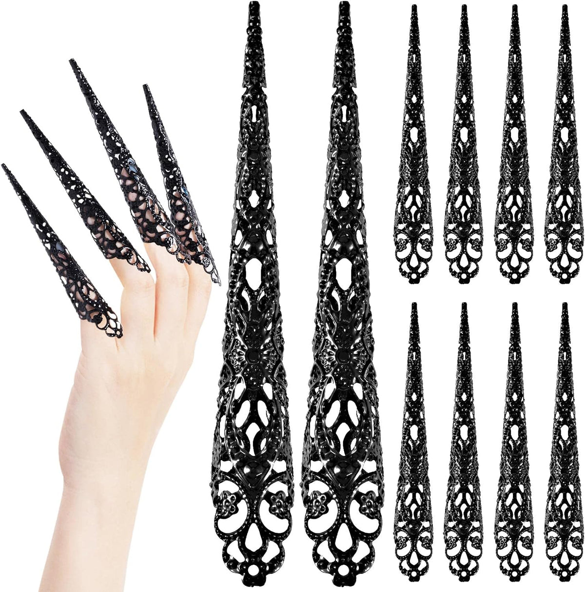 ANCIRS Finger Nail Tip Claw Rings