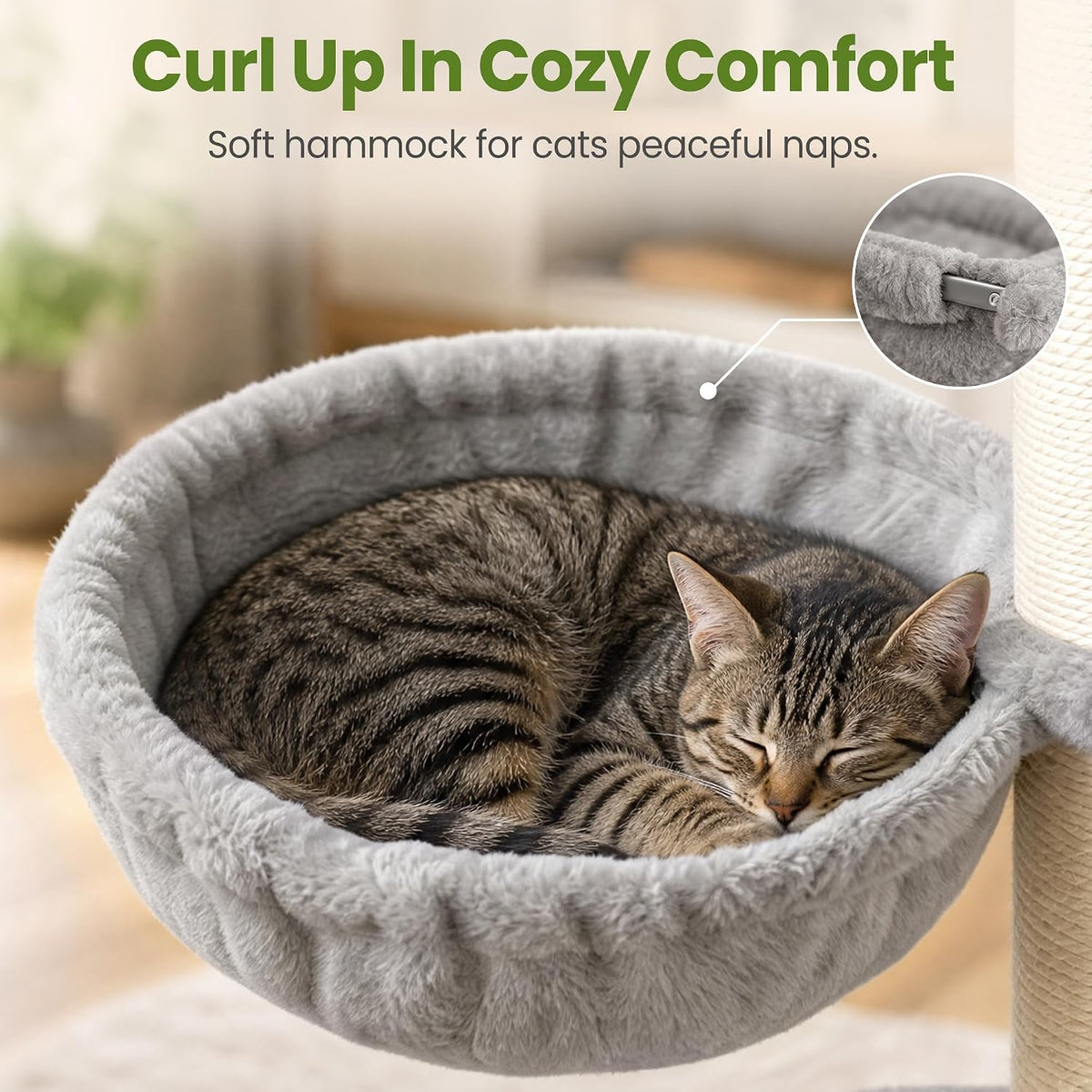 Small Cat Tree Tower for Indoor Cats, 40 in Multi-Level Cat Scratching Post
