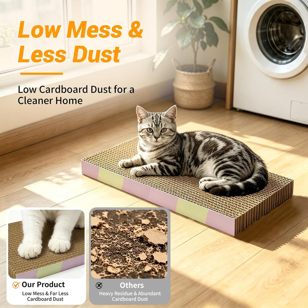 5-Pack Reversible Cat Scratcher Pad, Durable Scratching Board
