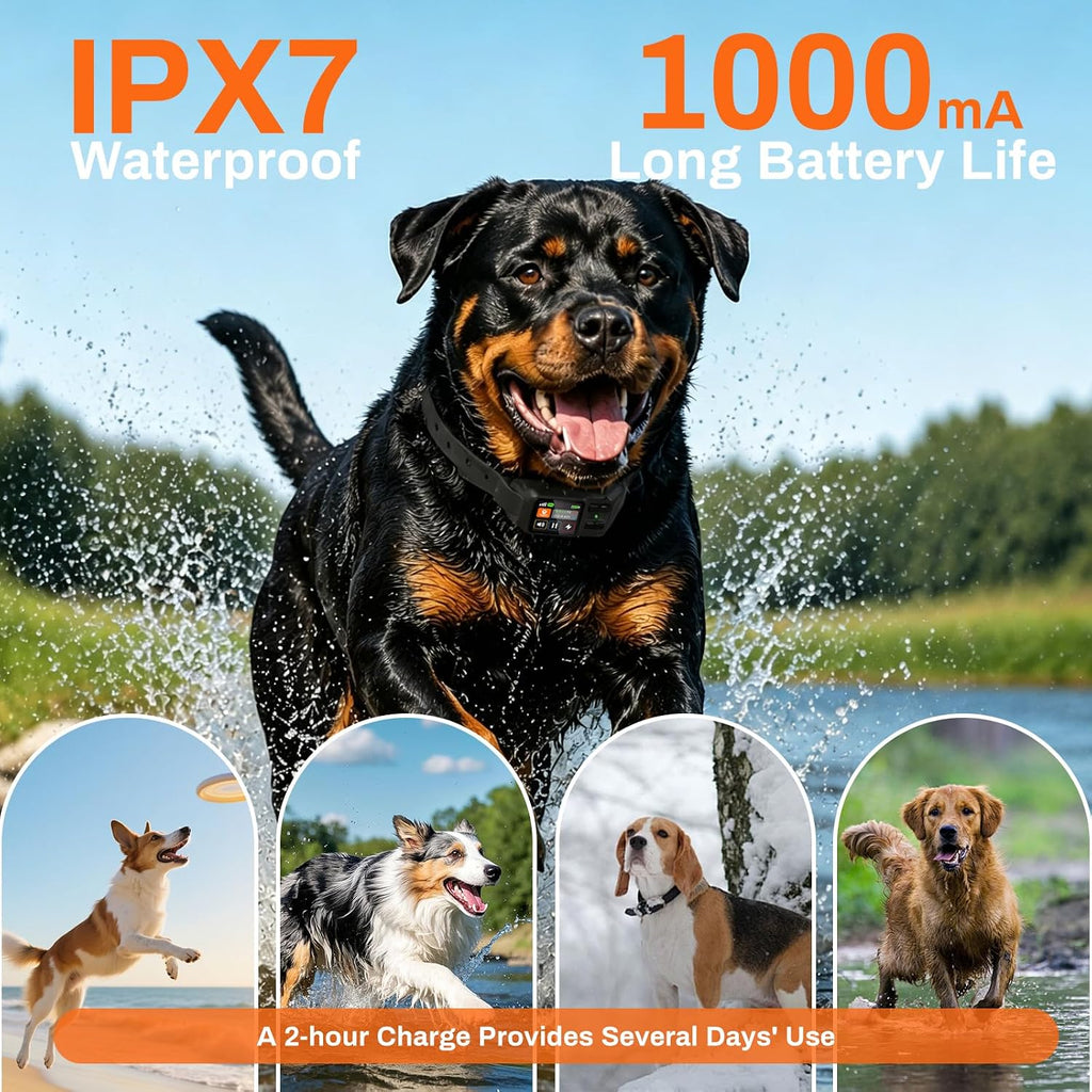 GPS Dog Collar Fence,Wireless Dog Fence System for Dogs Automatic Memory