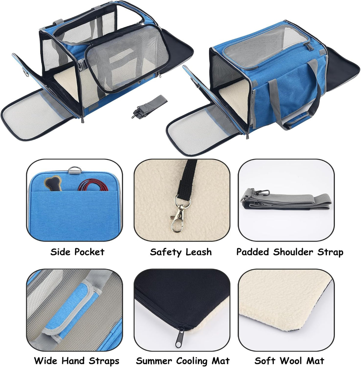 Large Cat Carriers Dog Soft Sided Carriers Cat Soft Sided Carriers Airline Approved Kitten Carrier Reptile Carrier Squir