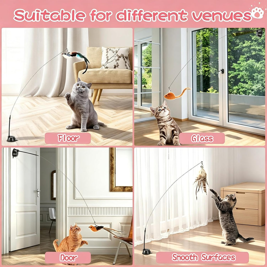 Interactive Bird Simulation Cat Toy Set