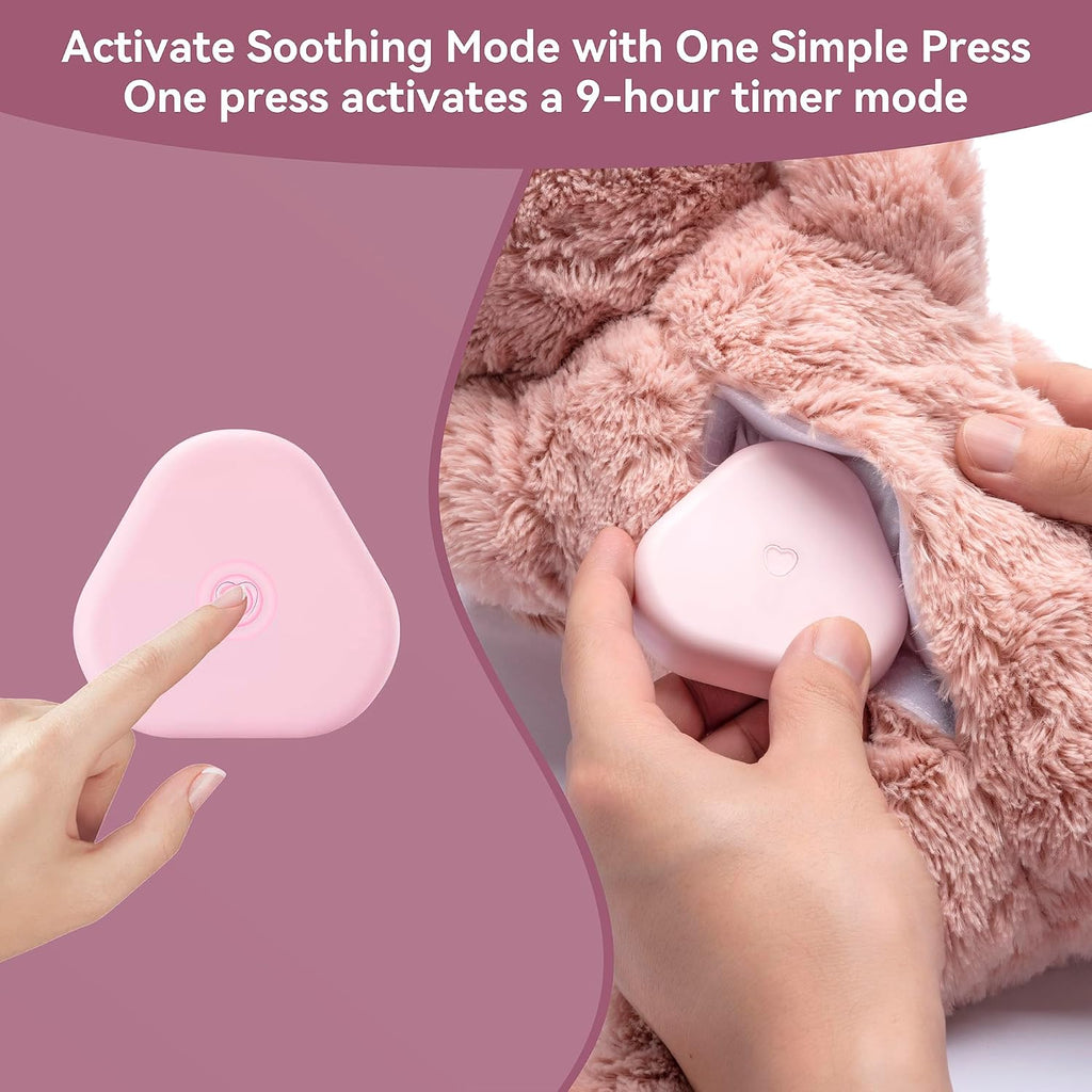 Moropaky Heartbeat Puppy Toy Dog Heartbeat Toy for Anxiety Relief and Calming Aid, Heartbeat Stuffed Animal for Comfort 