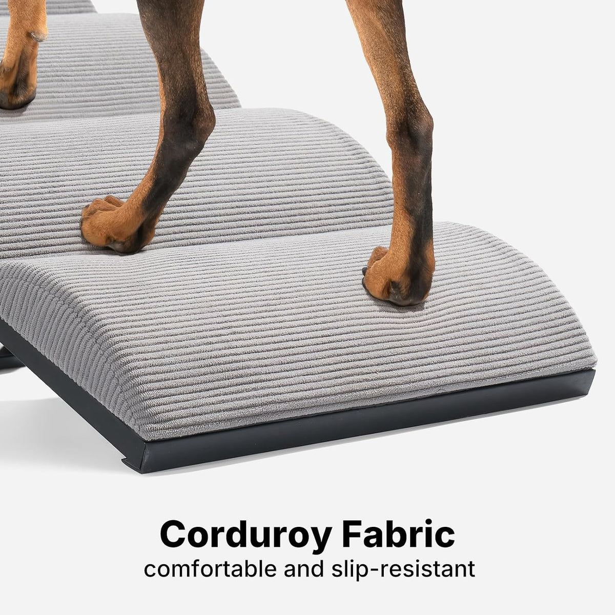 Veehoo Dog Ramp for Bed Couch Small Large Dogs, Foldable Pet Ramp 17“-23''H