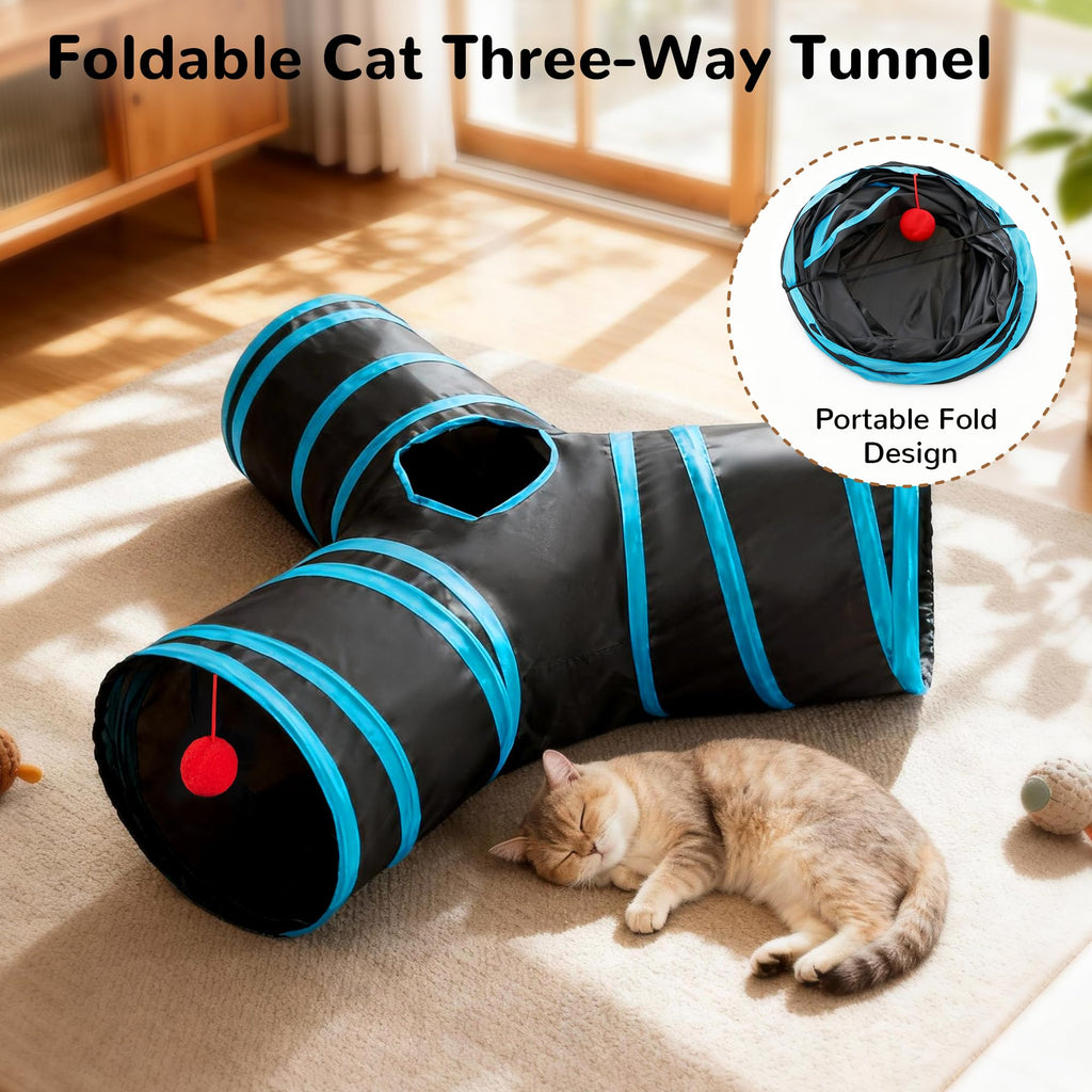 Tempcore Pet Tunnel Tube Cat Toys, Cat Tunnels for Indoor Cats